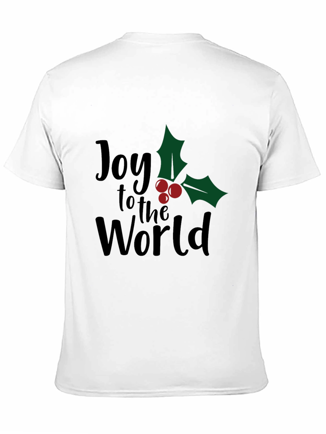 Joy to the World Christmas Graphic Tee - Black