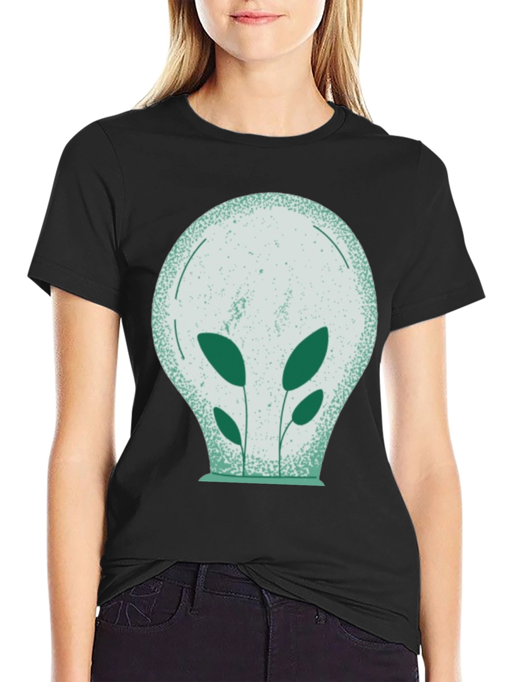 Eco-Friendly Plant Bulb Graphic Tee