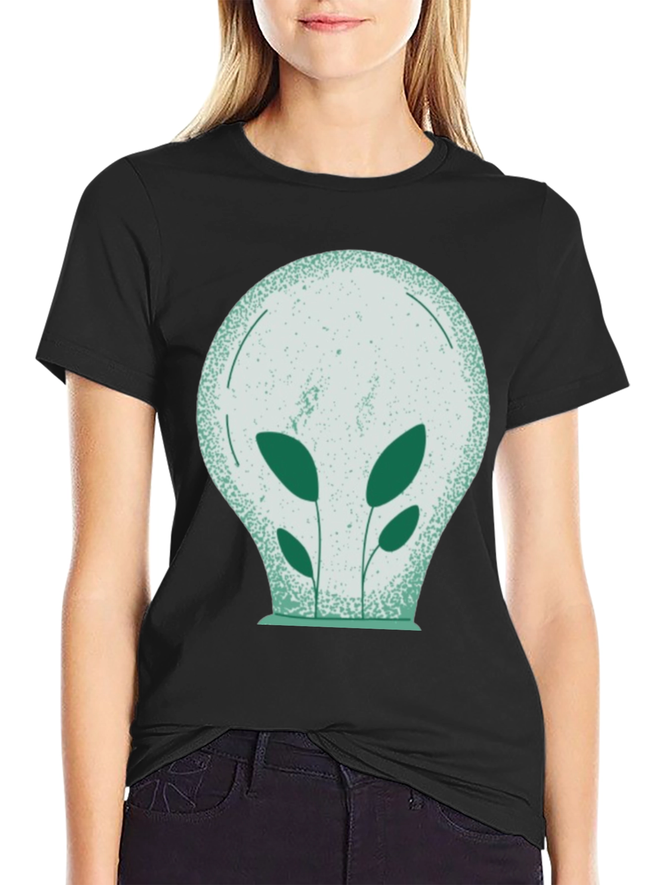 Eco-Friendly Plant Bulb Graphic Tee
