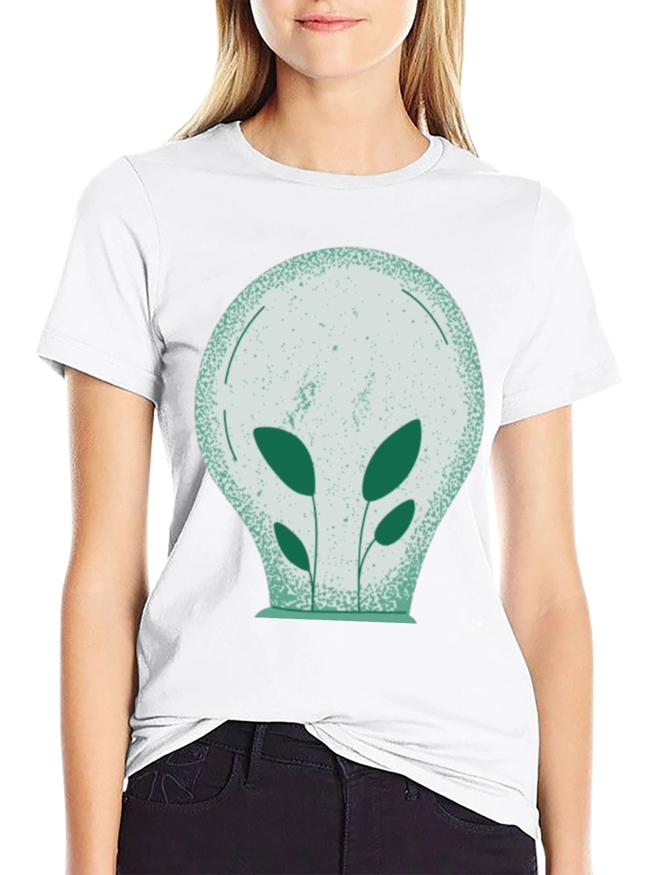 Eco-Friendly Plant Bulb Graphic Tee