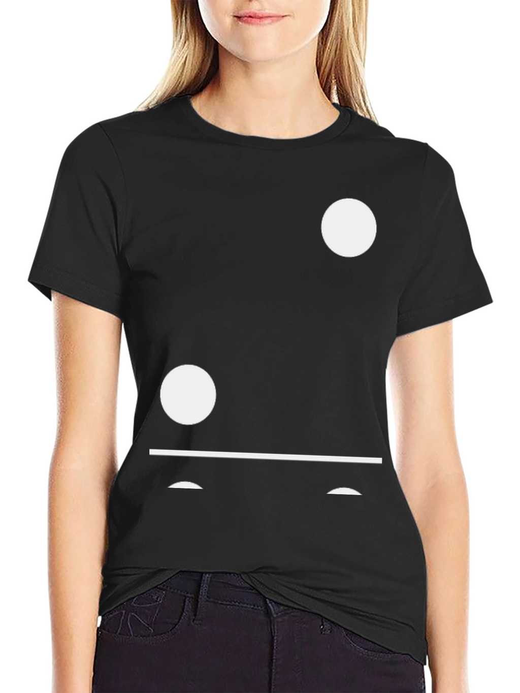 Domino Inspired Black T-Shirt