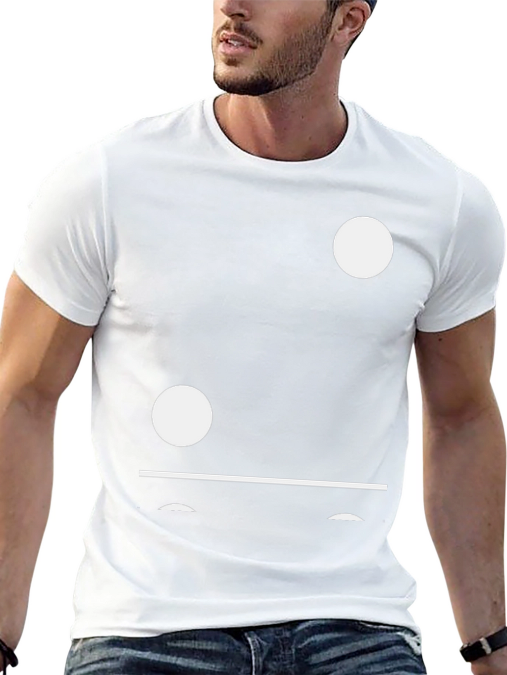 Domino Inspired Black T-Shirt