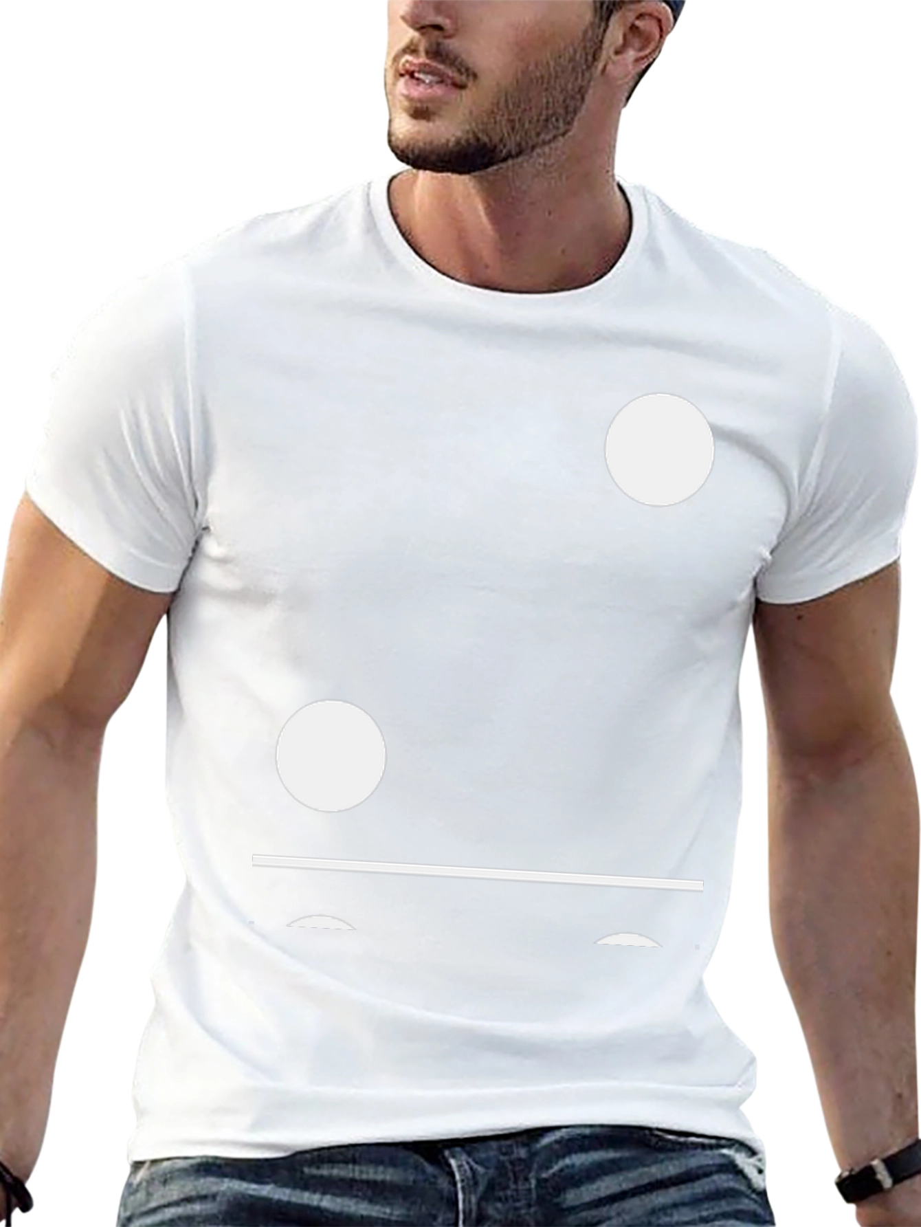 Domino Inspired Black T-Shirt