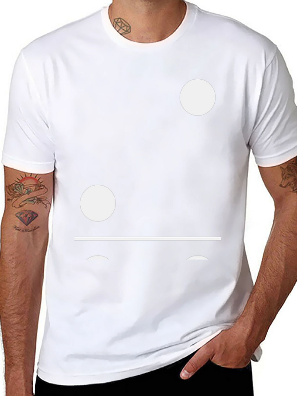 Domino Inspired Black T-Shirt