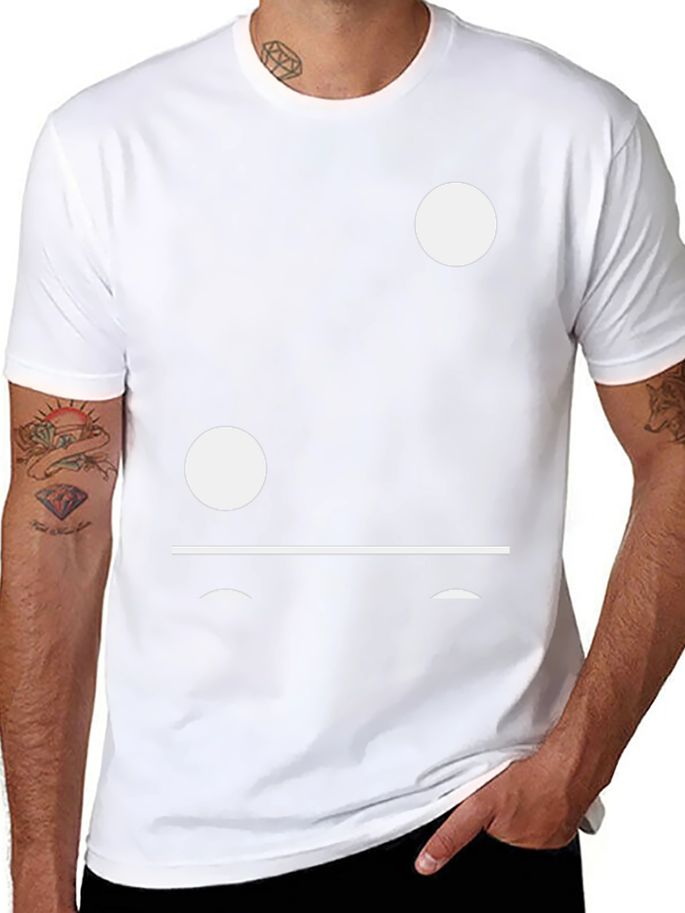 Domino Inspired Black T-Shirt