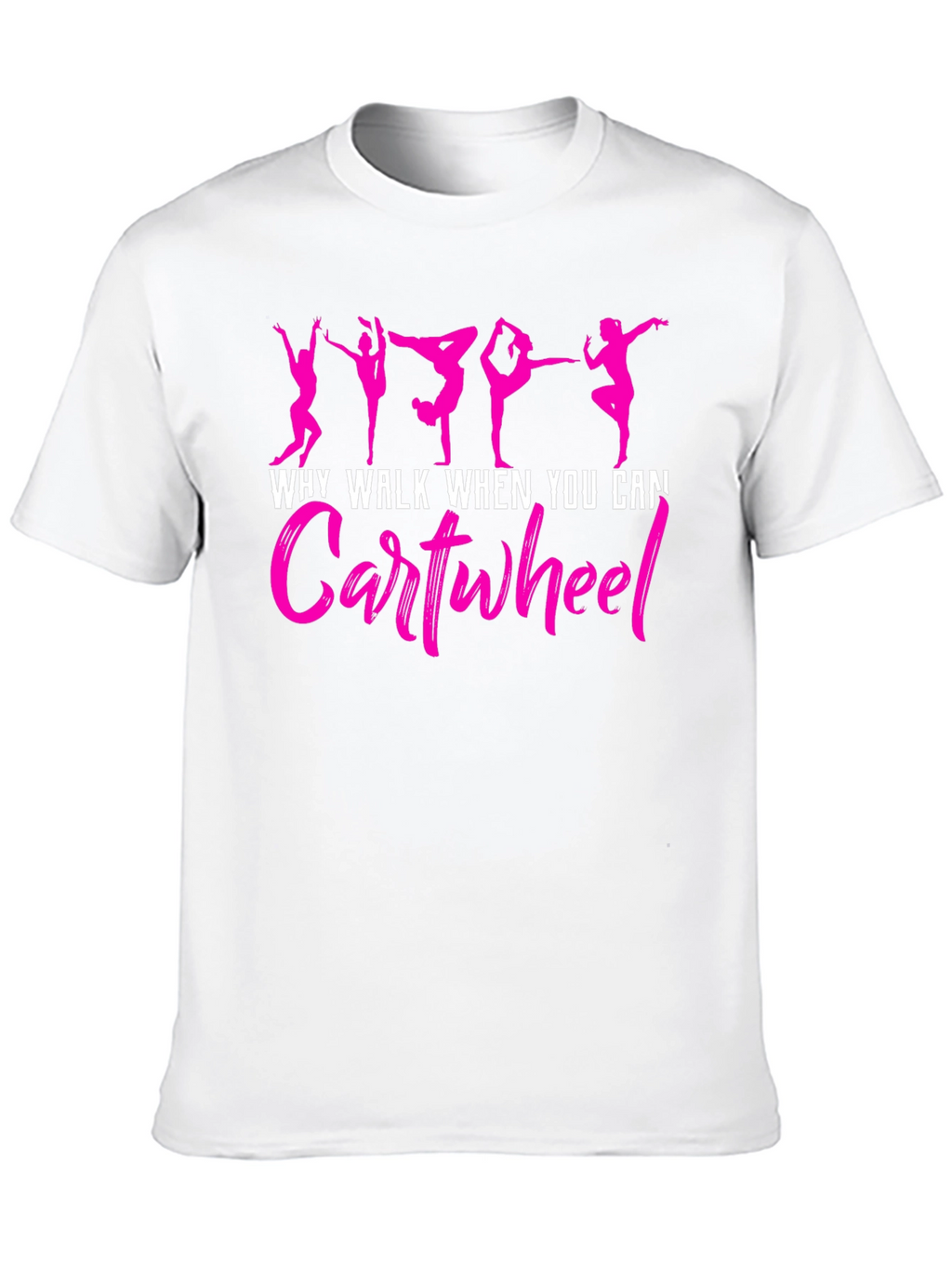 Gymnast Cartwheel Graphic Tee - Black