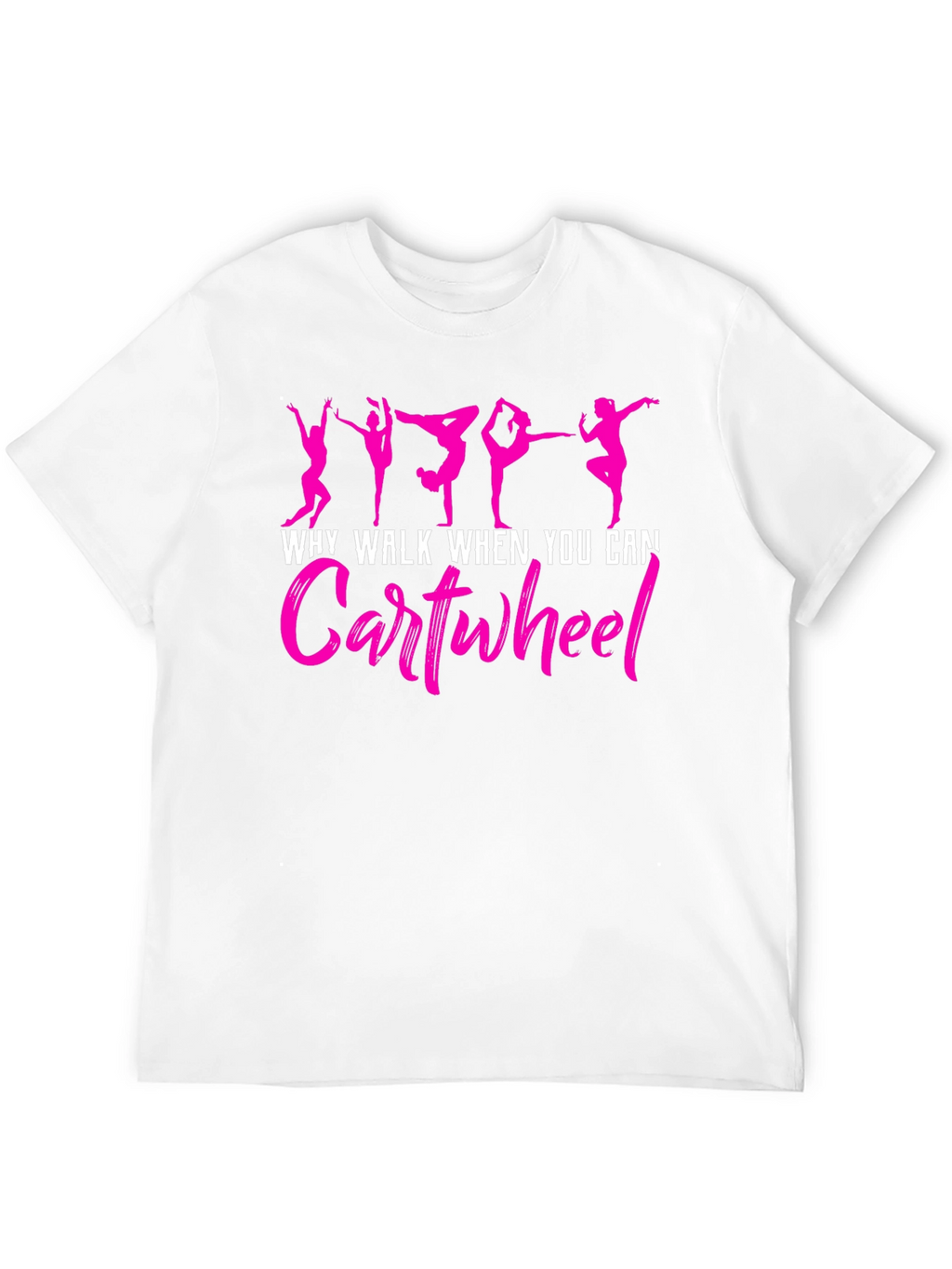 Gymnast Cartwheel Graphic Tee - Black