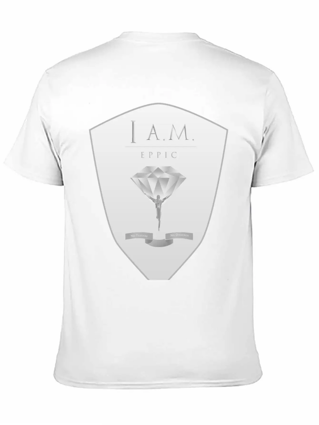 I.A.M EPPIC SILVER CREST Stylish Everyday T-Shirt – Unisex Basic Cotton Tee