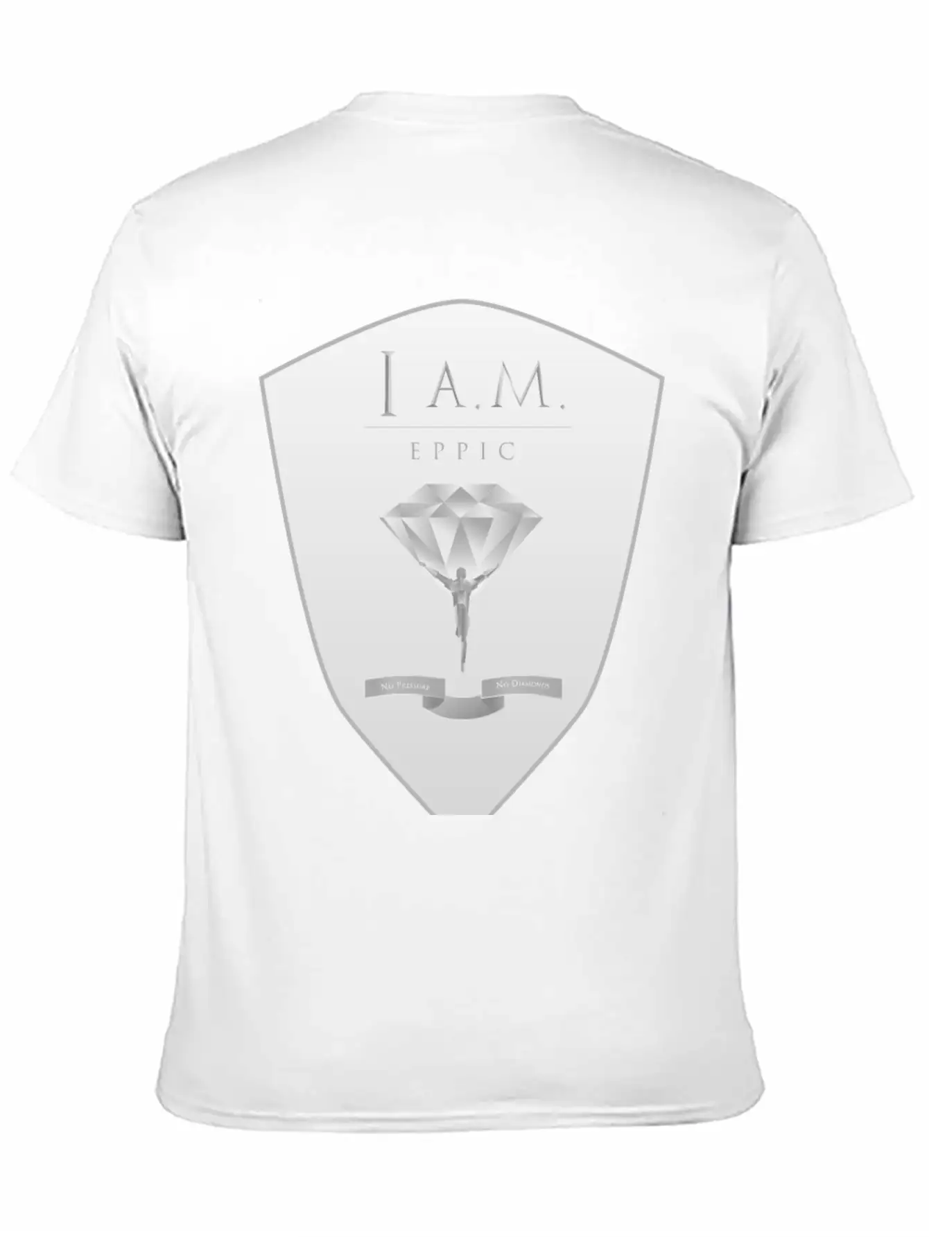 I.A.M EPPIC SILVER CREST Stylish Everyday T-Shirt – Unisex Basic Cotton Tee