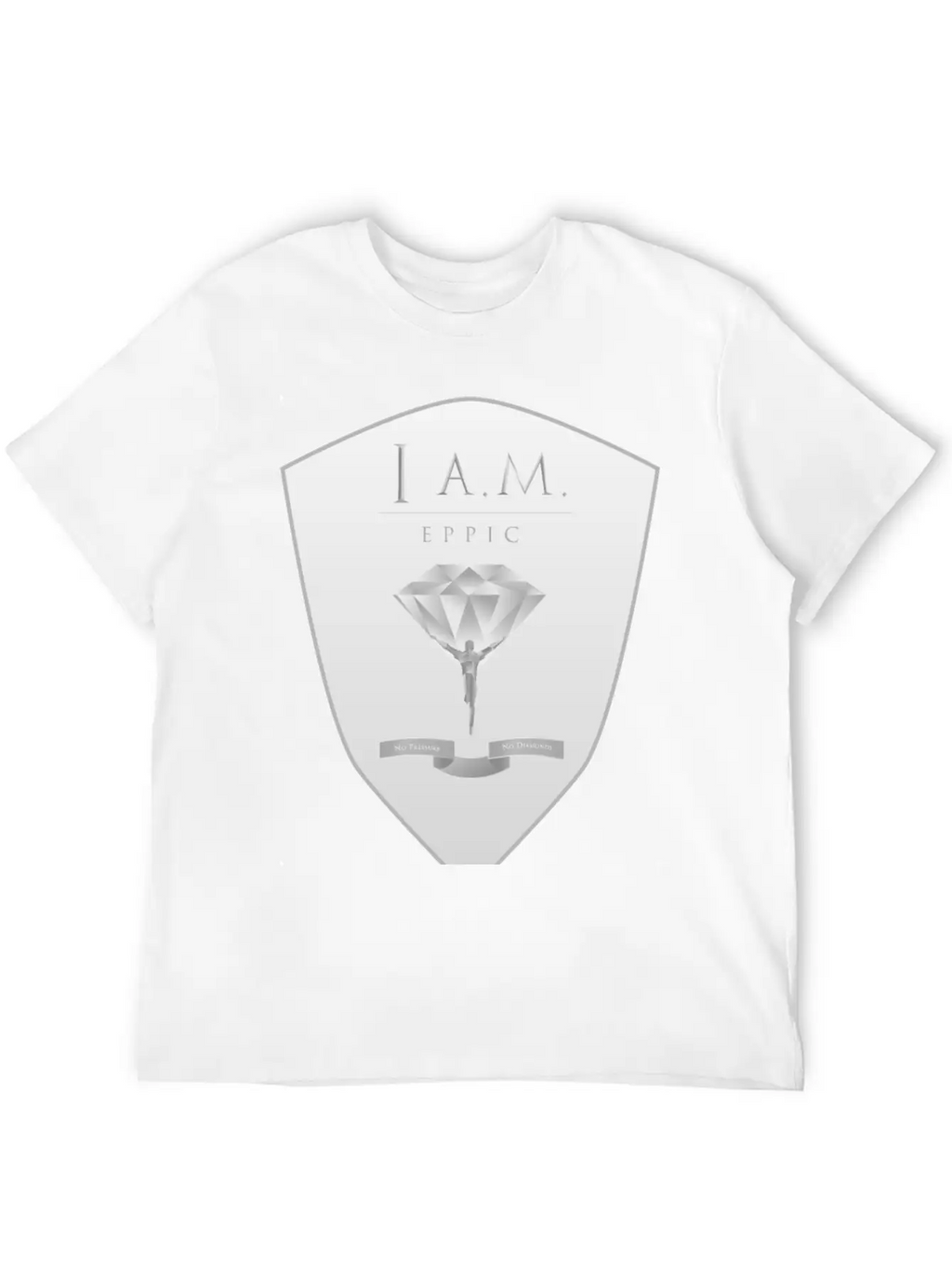 I.A.M EPPIC SILVER CREST Stylish Everyday T-Shirt – Unisex Basic Cotton Tee