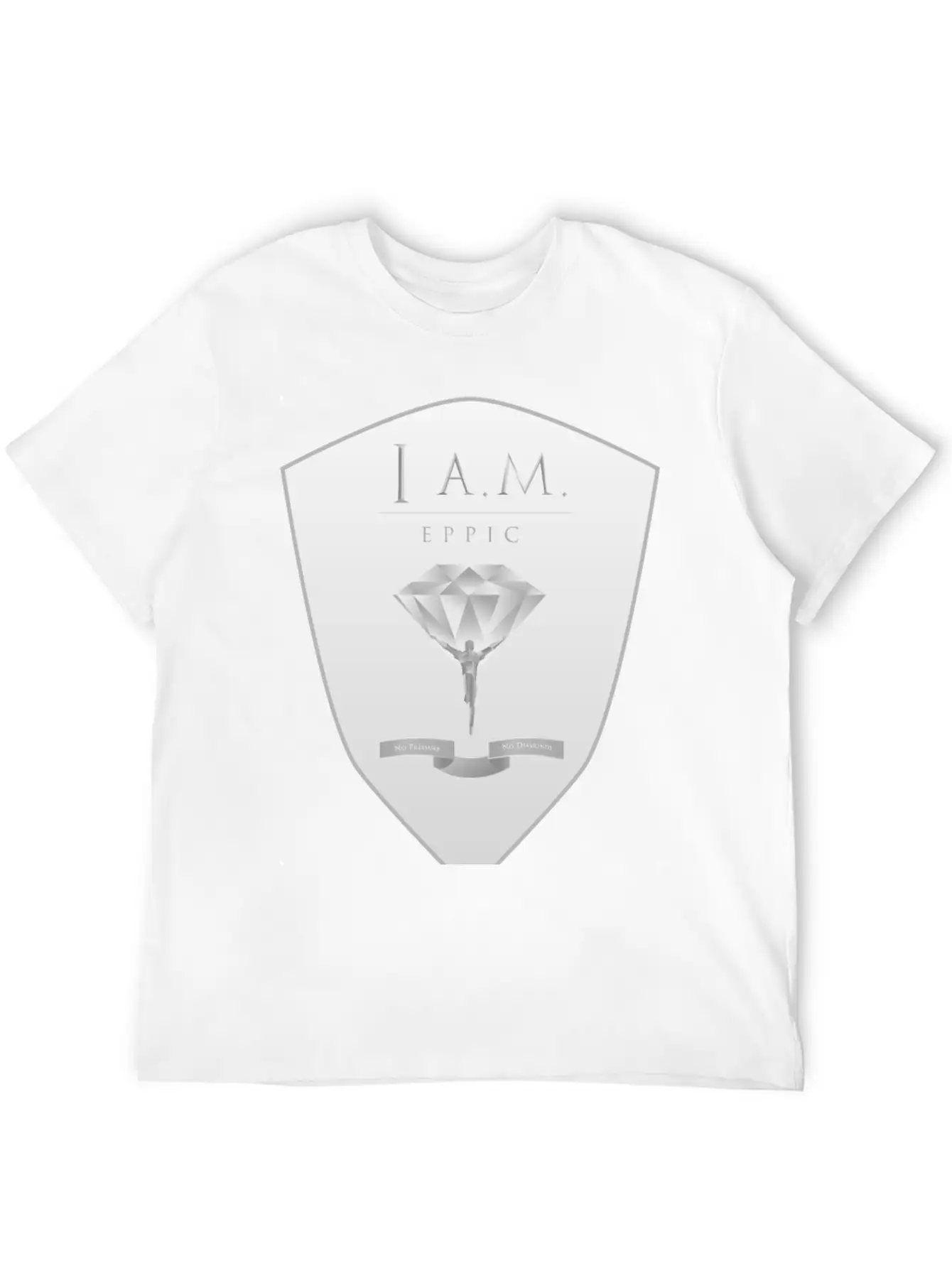 I.A.M EPPIC SILVER CREST Stylish Everyday T-Shirt – Unisex Basic Cotton Tee