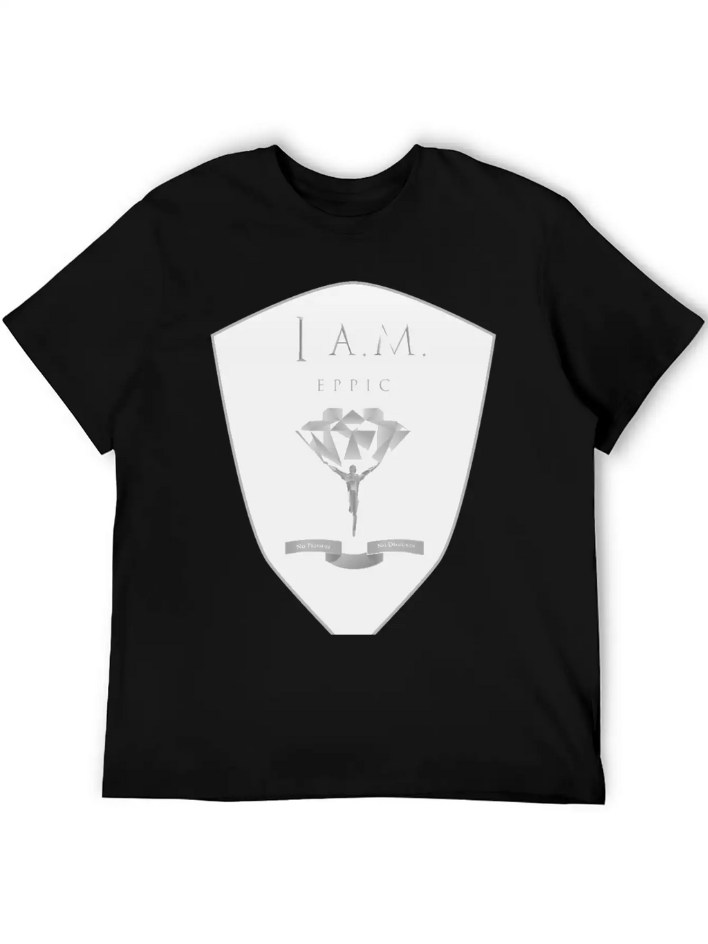 I.A.M EPPIC SILVER CREST Stylish Everyday T-Shirt – Unisex Basic Cotton Tee