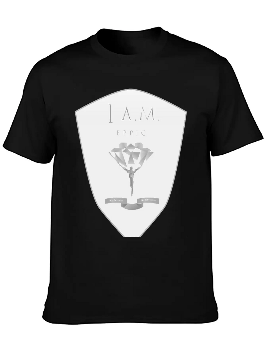 I.A.M EPPIC SILVER CREST Stylish Everyday T-Shirt – Unisex Basic Cotton Tee