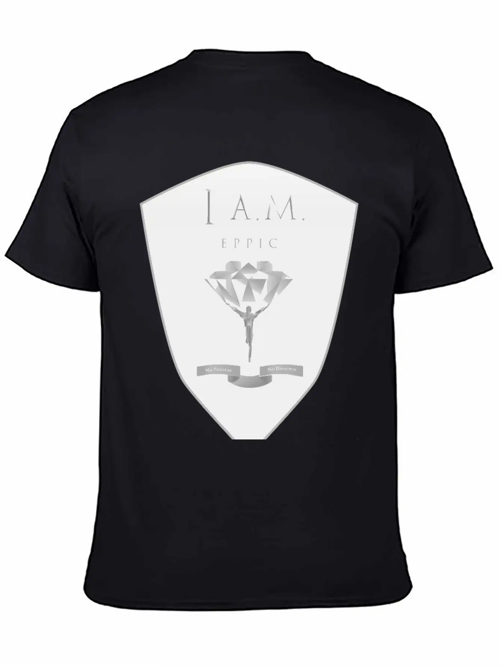 I.A.M EPPIC SILVER CREST Stylish Everyday T-Shirt – Unisex Basic Cotton Tee