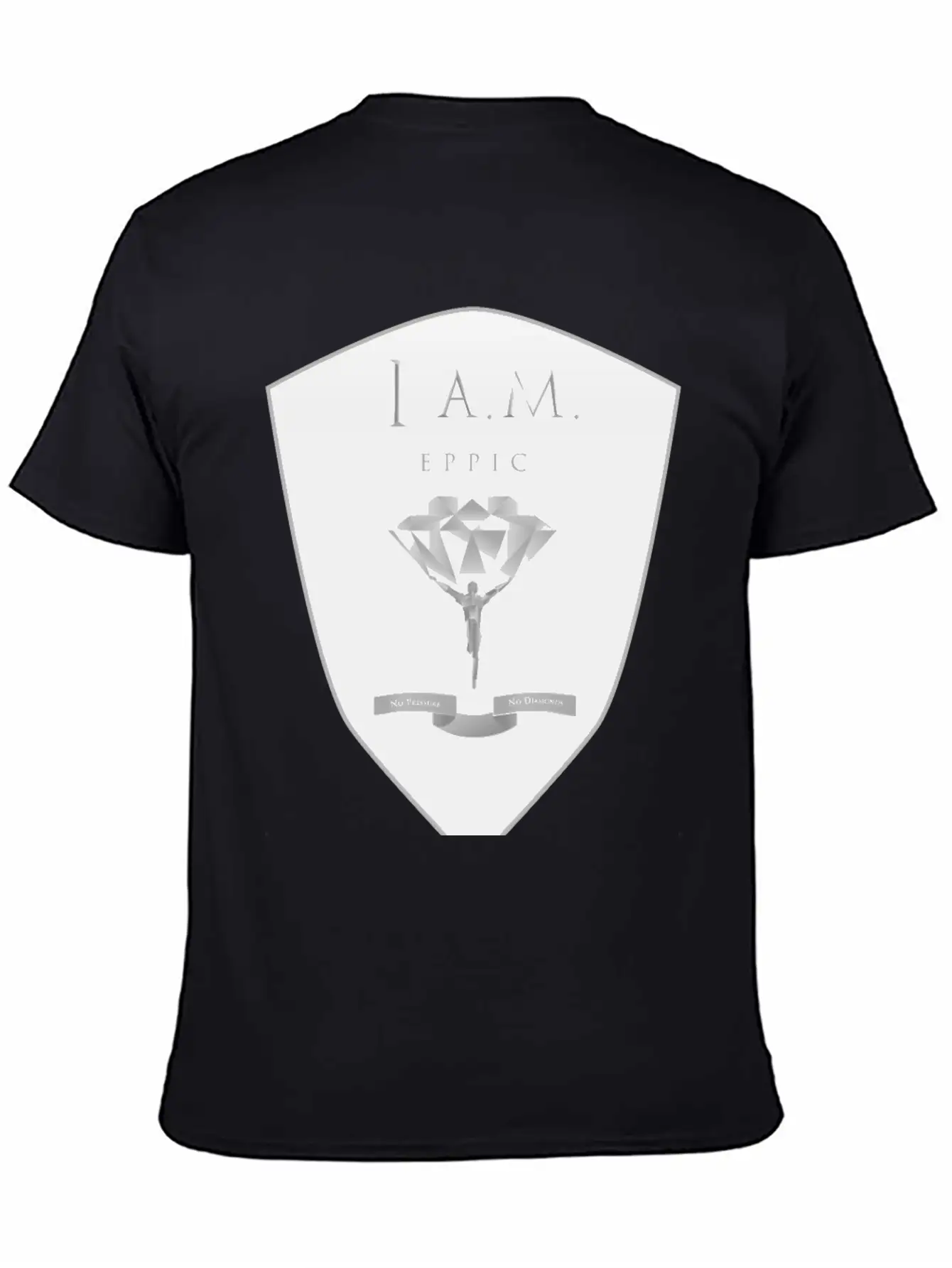 I.A.M EPPIC SILVER CREST Stylish Everyday T-Shirt – Unisex Basic Cotton Tee