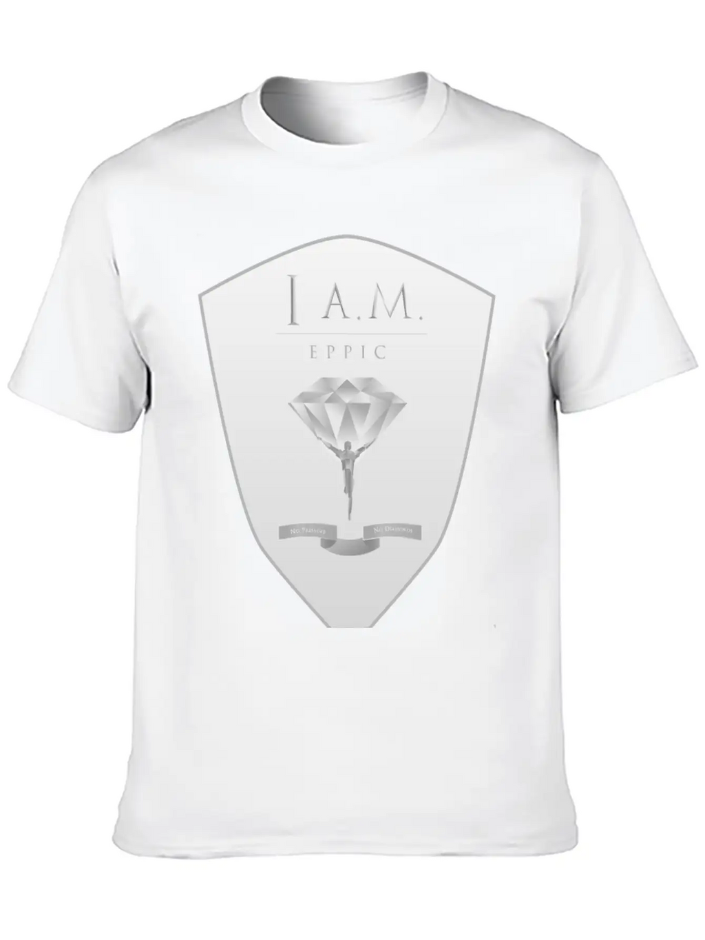 I.A.M EPPIC SILVER CREST Stylish Everyday T-Shirt – Unisex Basic Cotton Tee