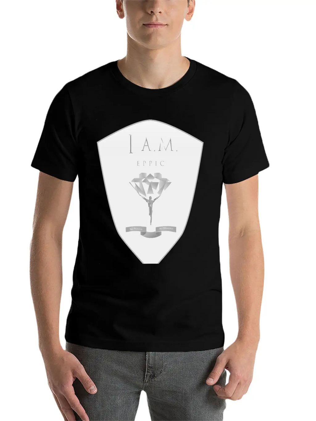 I.A.M EPPIC SILVER CREST Stylish Everyday T-Shirt – Unisex Basic Cotton Tee