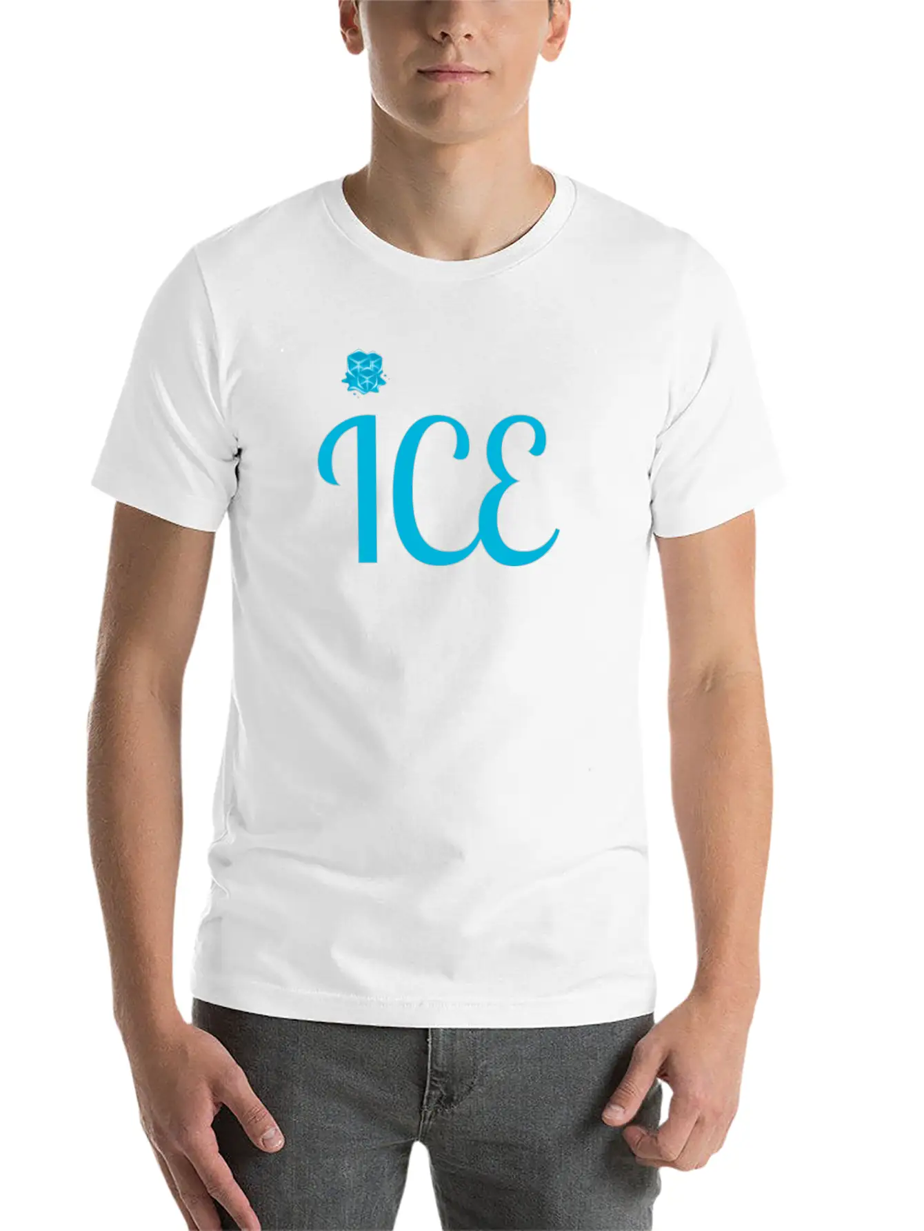 ICE Classic Fit Graphic Tee For Daily Comfort – Unisex Cotton Shirt