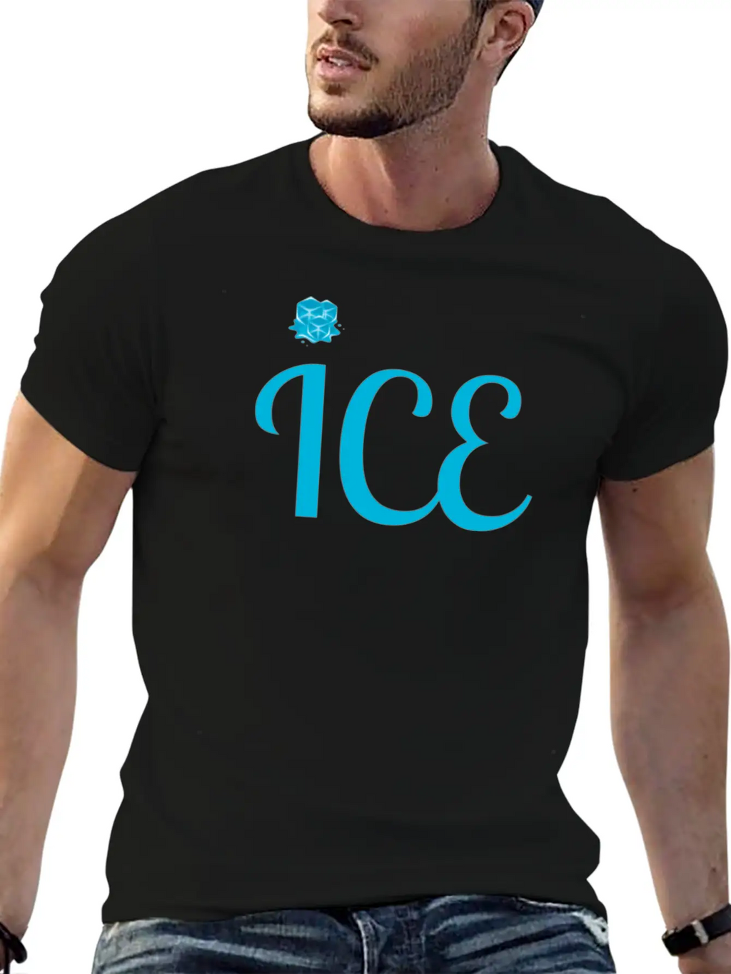 ICE Classic Fit Graphic Tee For Daily Comfort – Unisex Cotton Shirt
