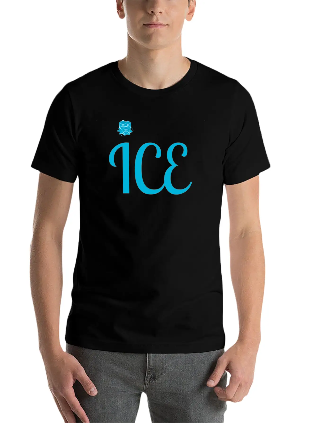 ICE Classic Fit Graphic Tee For Daily Comfort – Unisex Cotton Shirt