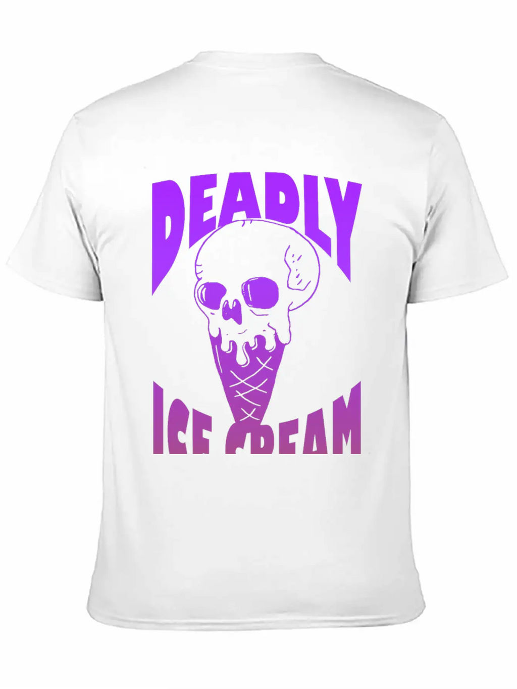 Ice Cream Deadly Casual Graphic T-Shirt – Simple And Comfortable Daily Wear