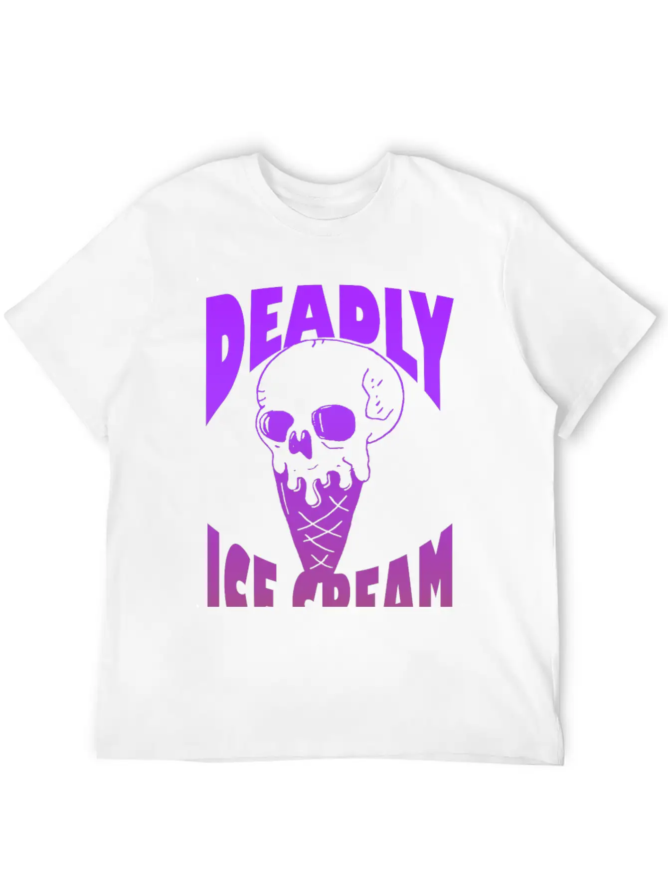 Ice Cream Deadly Casual Graphic T-Shirt – Simple And Comfortable Daily Wear