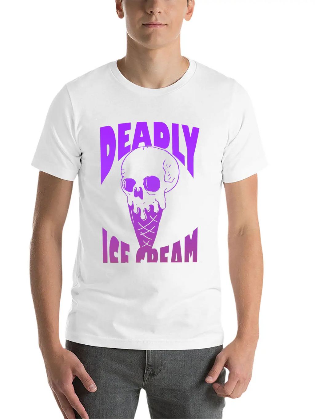 Ice Cream Deadly Casual Graphic T-Shirt – Simple And Comfortable Daily Wear