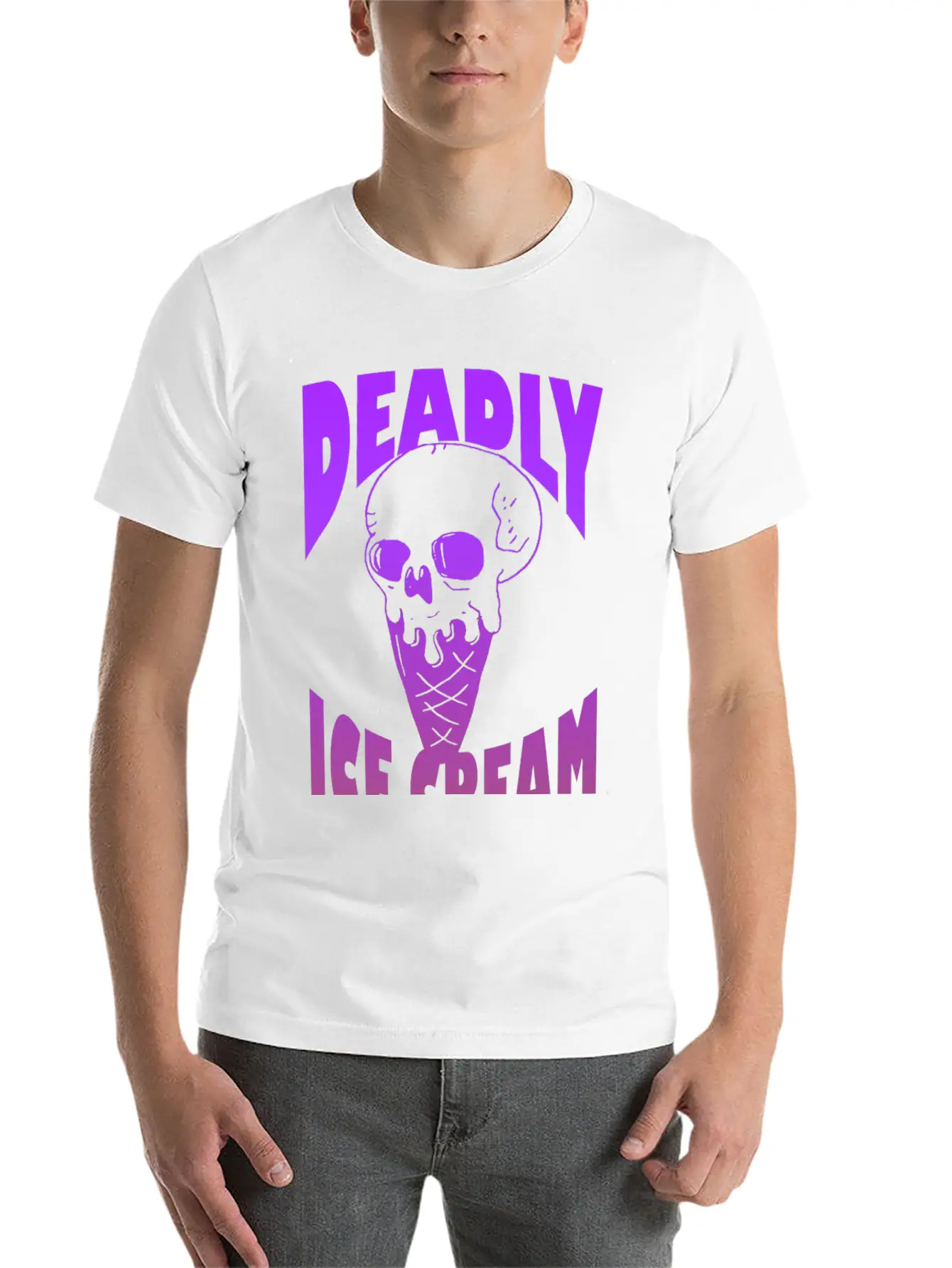 Ice Cream Deadly Casual Graphic T-Shirt – Simple And Comfortable Daily Wear