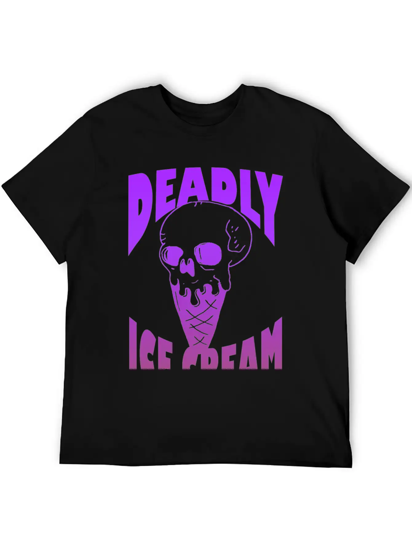 Ice Cream Deadly Casual Graphic T-Shirt – Simple And Comfortable Daily Wear