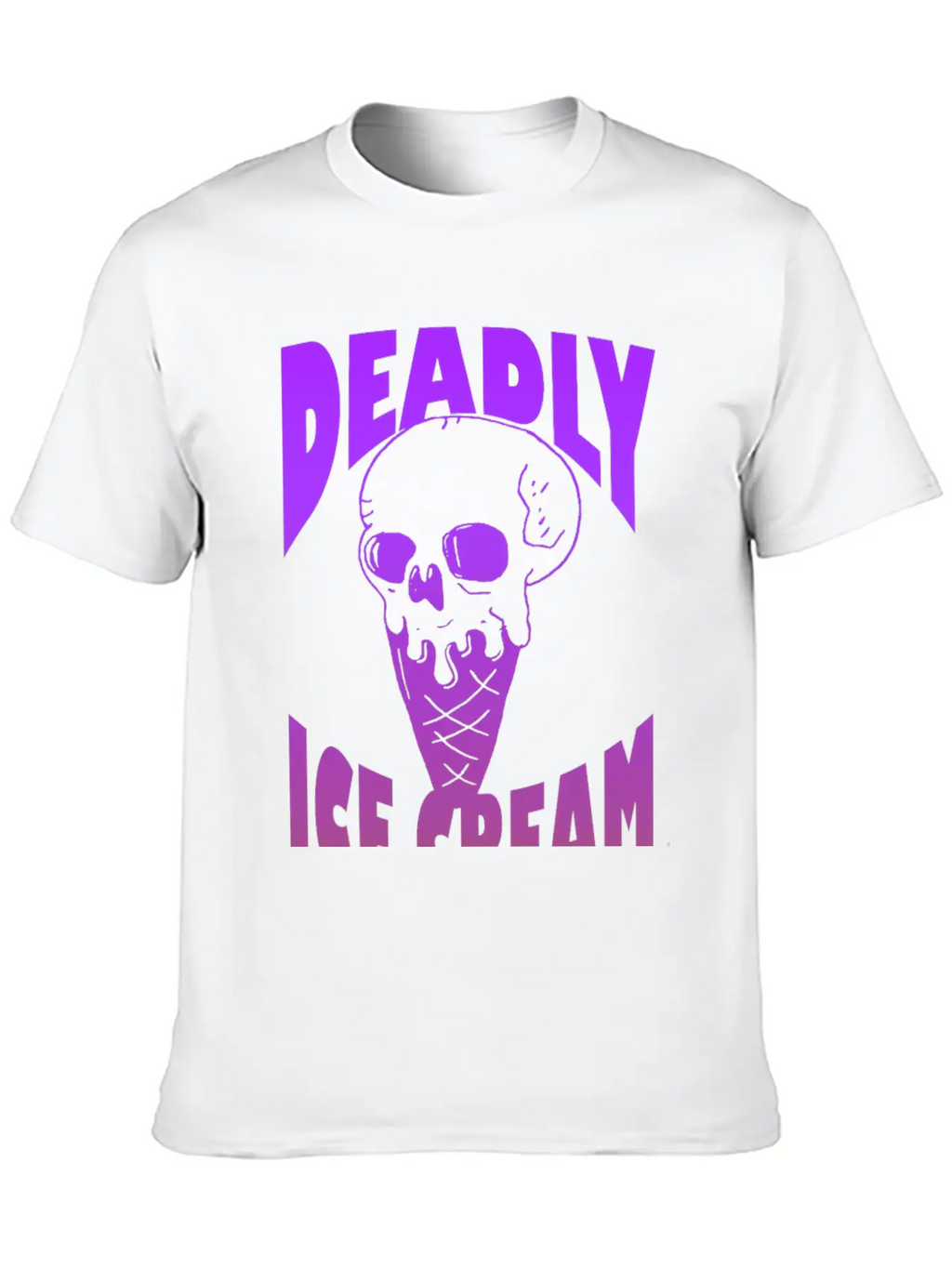 Ice Cream Deadly Casual Graphic T-Shirt – Simple And Comfortable Daily Wear