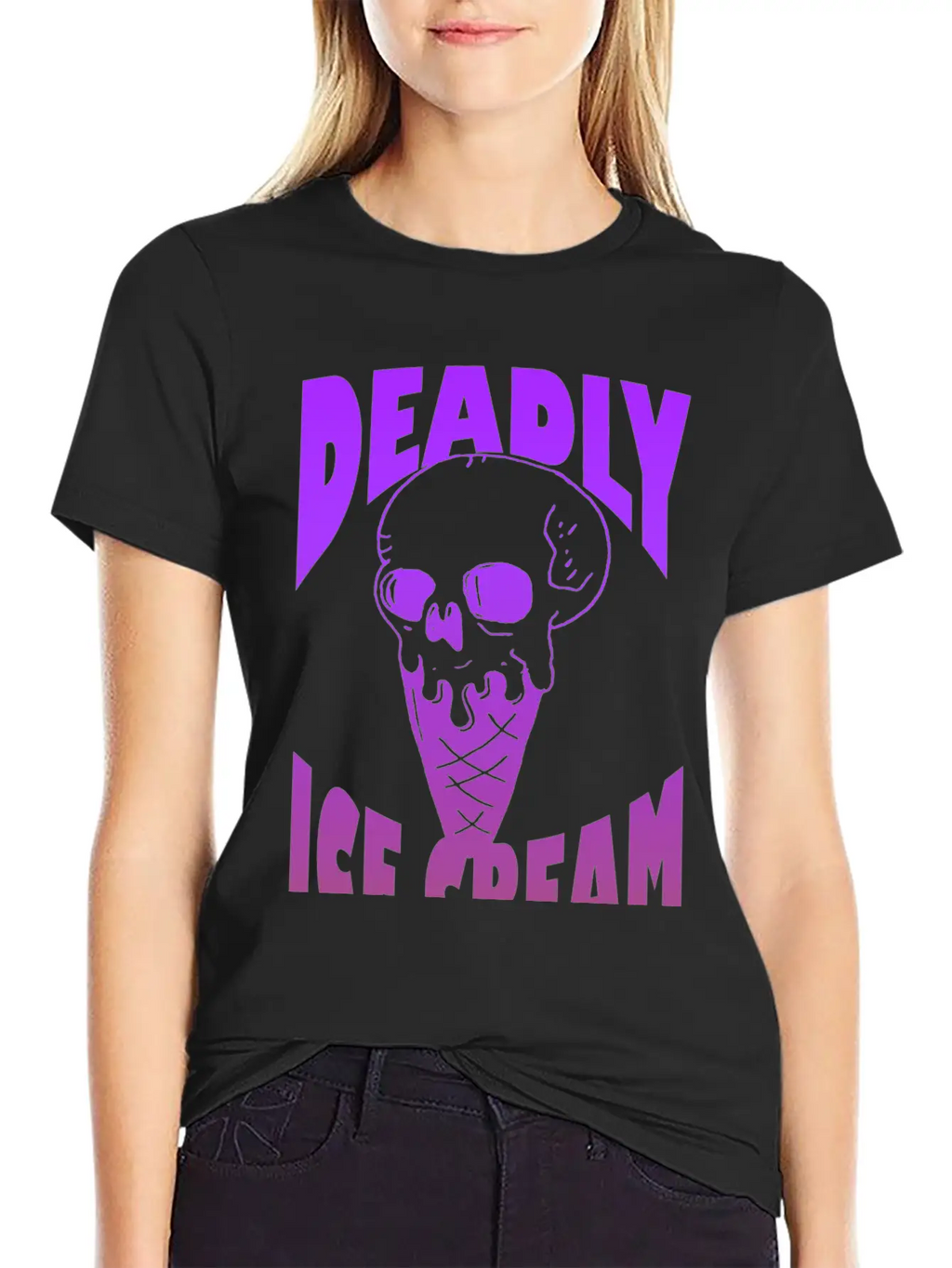 Ice Cream Deadly Casual Graphic T-Shirt – Simple And Comfortable Daily Wear