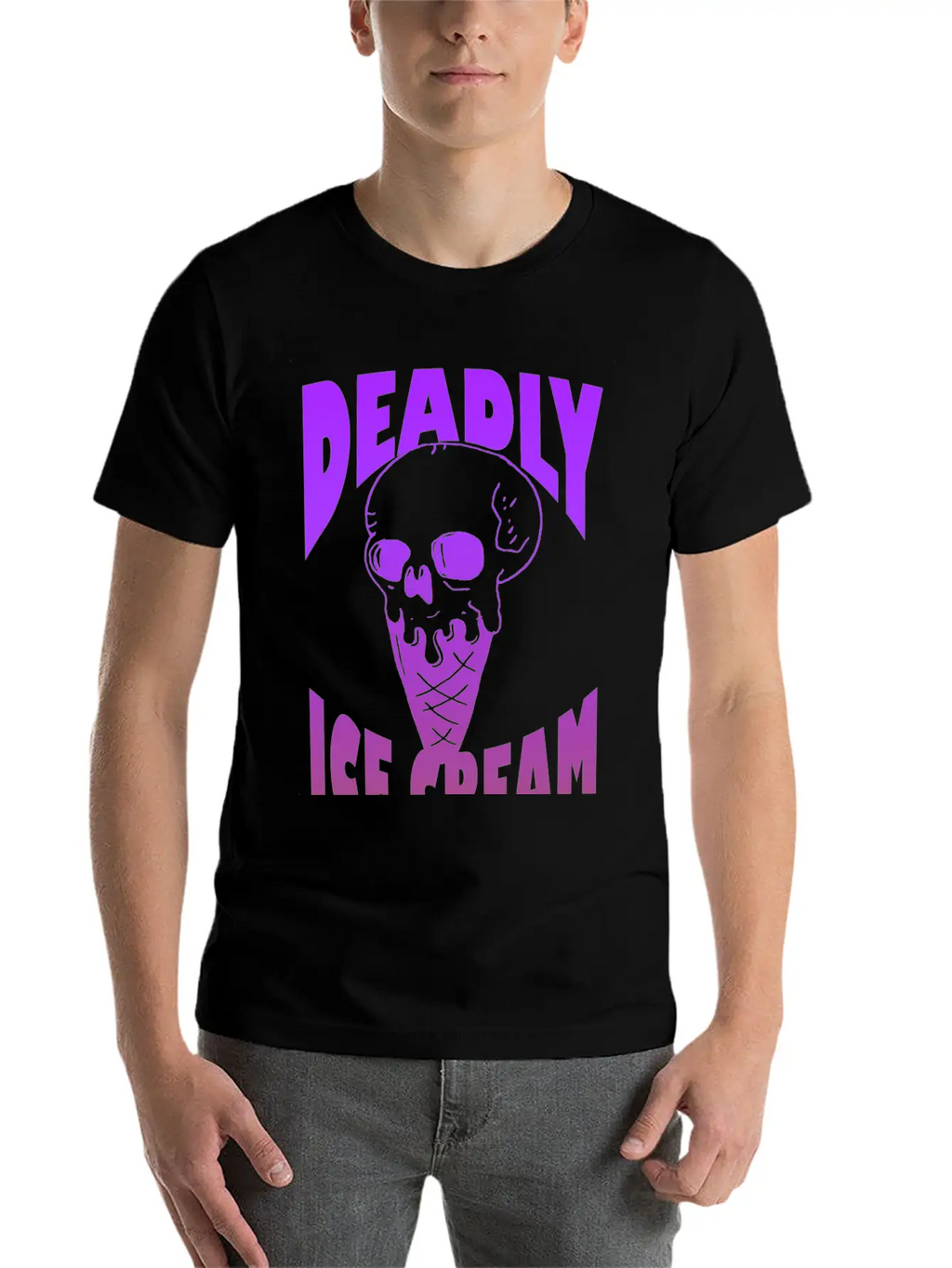 Ice Cream Deadly Casual Graphic T-Shirt – Simple And Comfortable Daily Wear