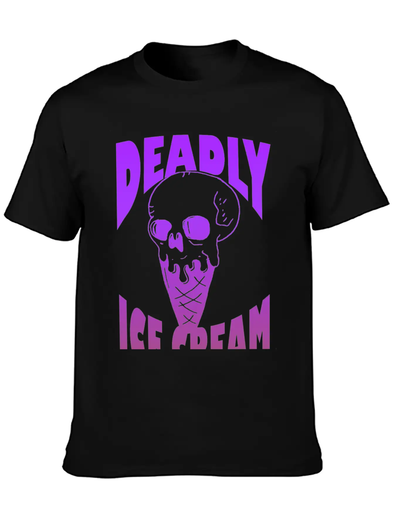 Ice Cream Deadly Casual Graphic T-Shirt – Simple And Comfortable Daily Wear