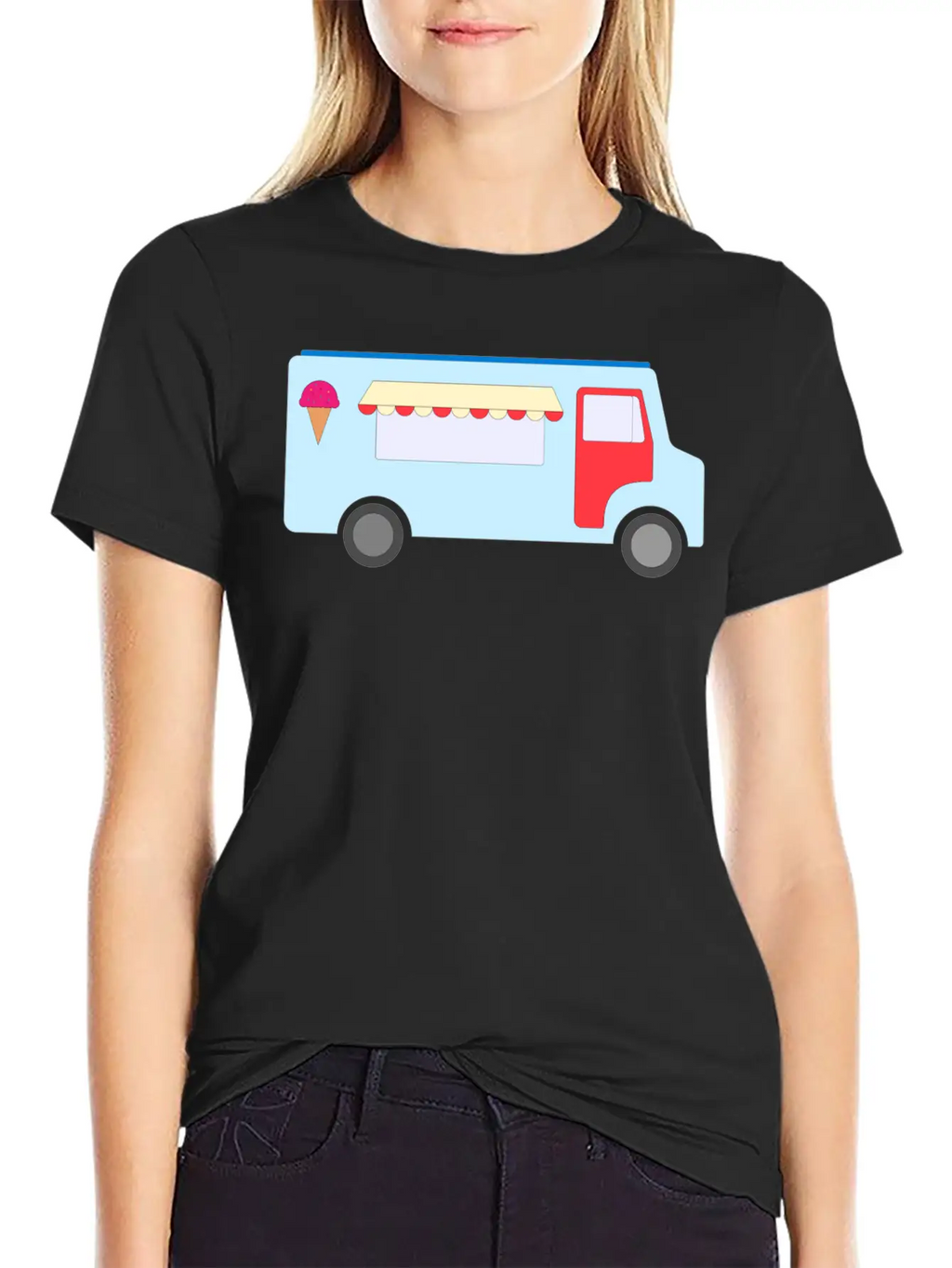 Ice Cream Truck Stylish Everyday T-Shirt – Unisex Basic Cotton Tee
