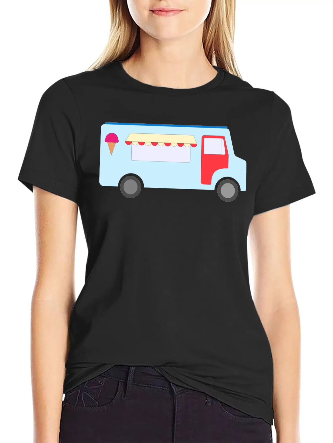 Ice Cream Truck Stylish Everyday T-Shirt – Unisex Basic Cotton Tee