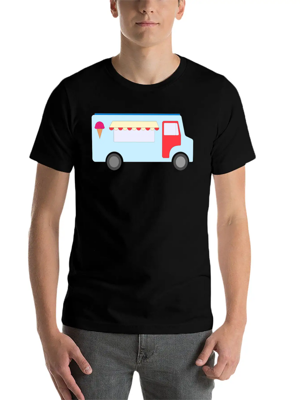 Ice Cream Truck Stylish Everyday T-Shirt – Unisex Basic Cotton Tee