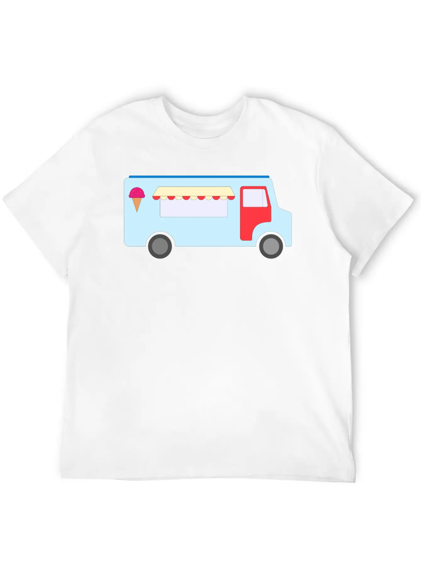 Ice Cream Truck Stylish Everyday T-Shirt – Unisex Basic Cotton Tee