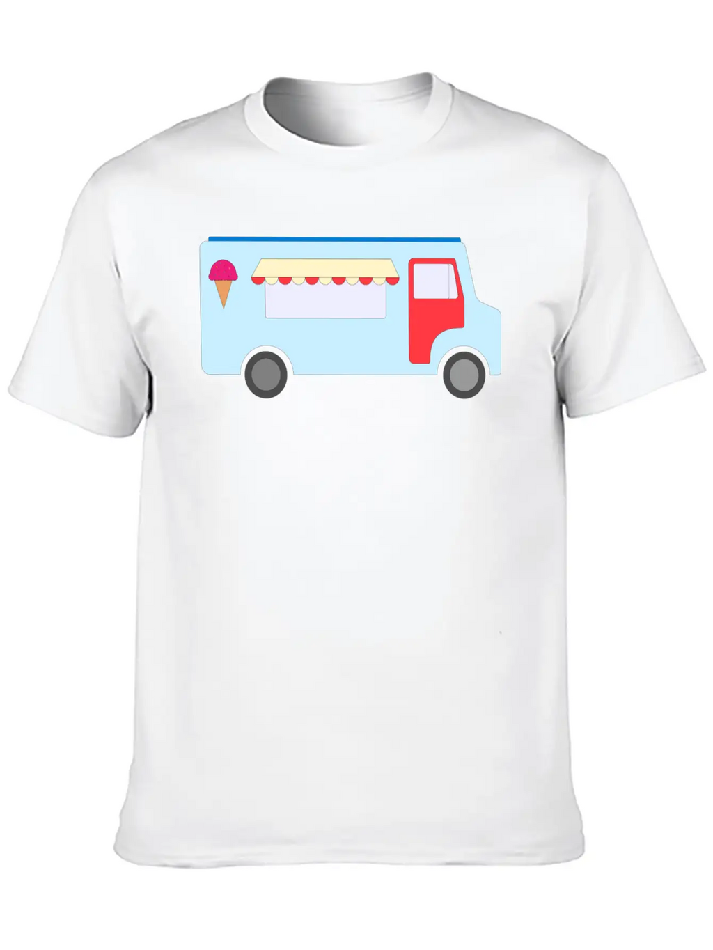Ice Cream Truck Stylish Everyday T-Shirt – Unisex Basic Cotton Tee