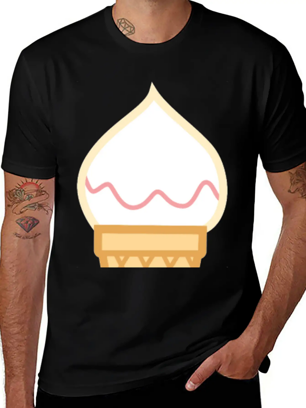 Ice Cream Unisex Casual T-Shirt – Clean Design For Daily Comfort
