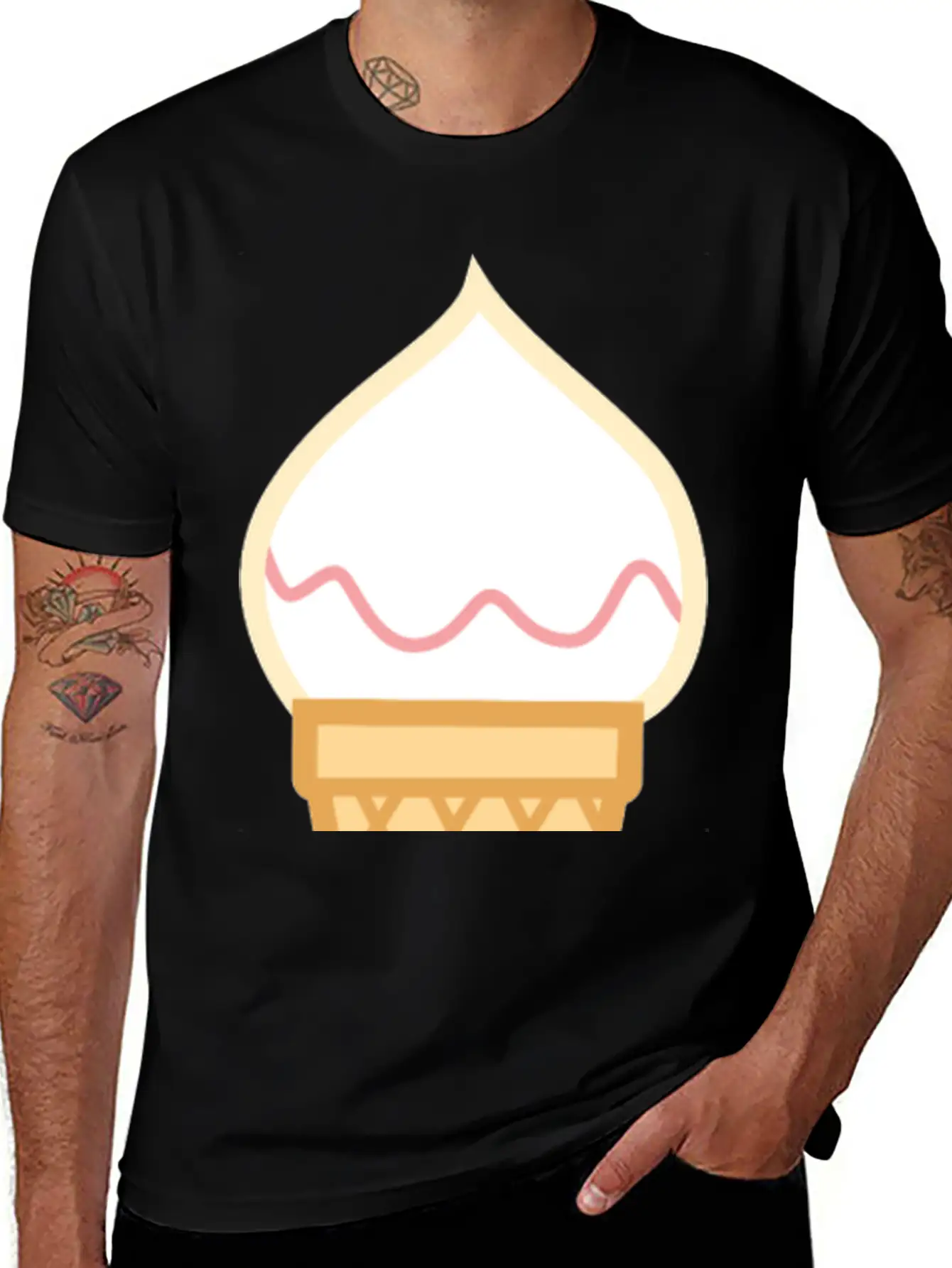 Ice Cream Unisex Casual T-Shirt – Clean Design For Daily Comfort