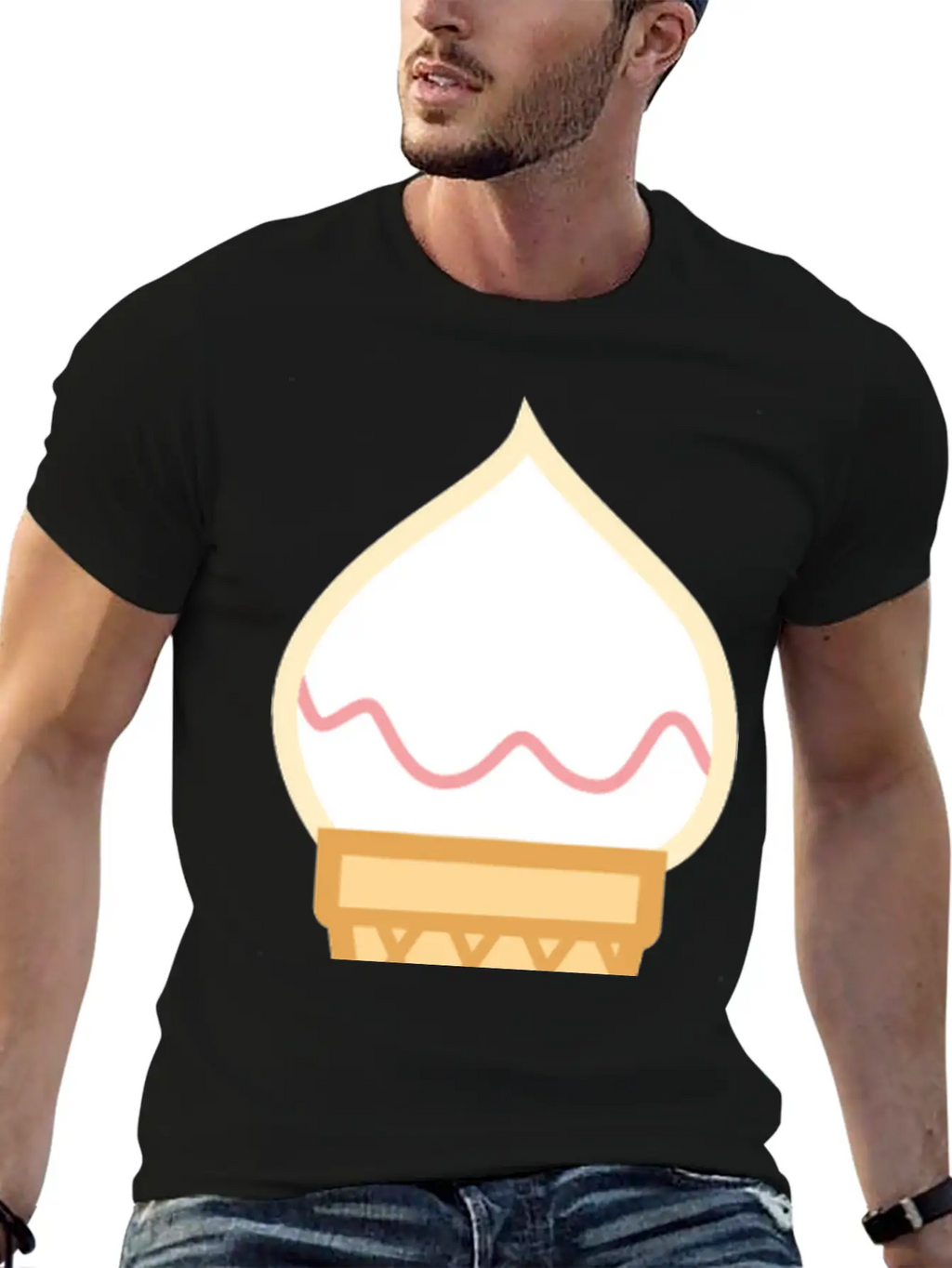 Ice Cream Unisex Casual T-Shirt – Clean Design For Daily Comfort