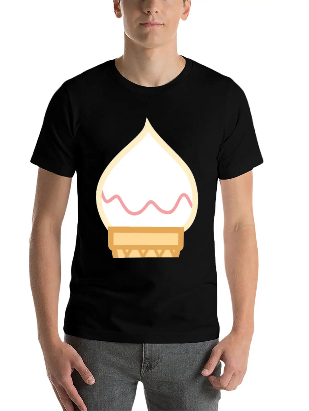 Ice Cream Unisex Casual T-Shirt – Clean Design For Daily Comfort