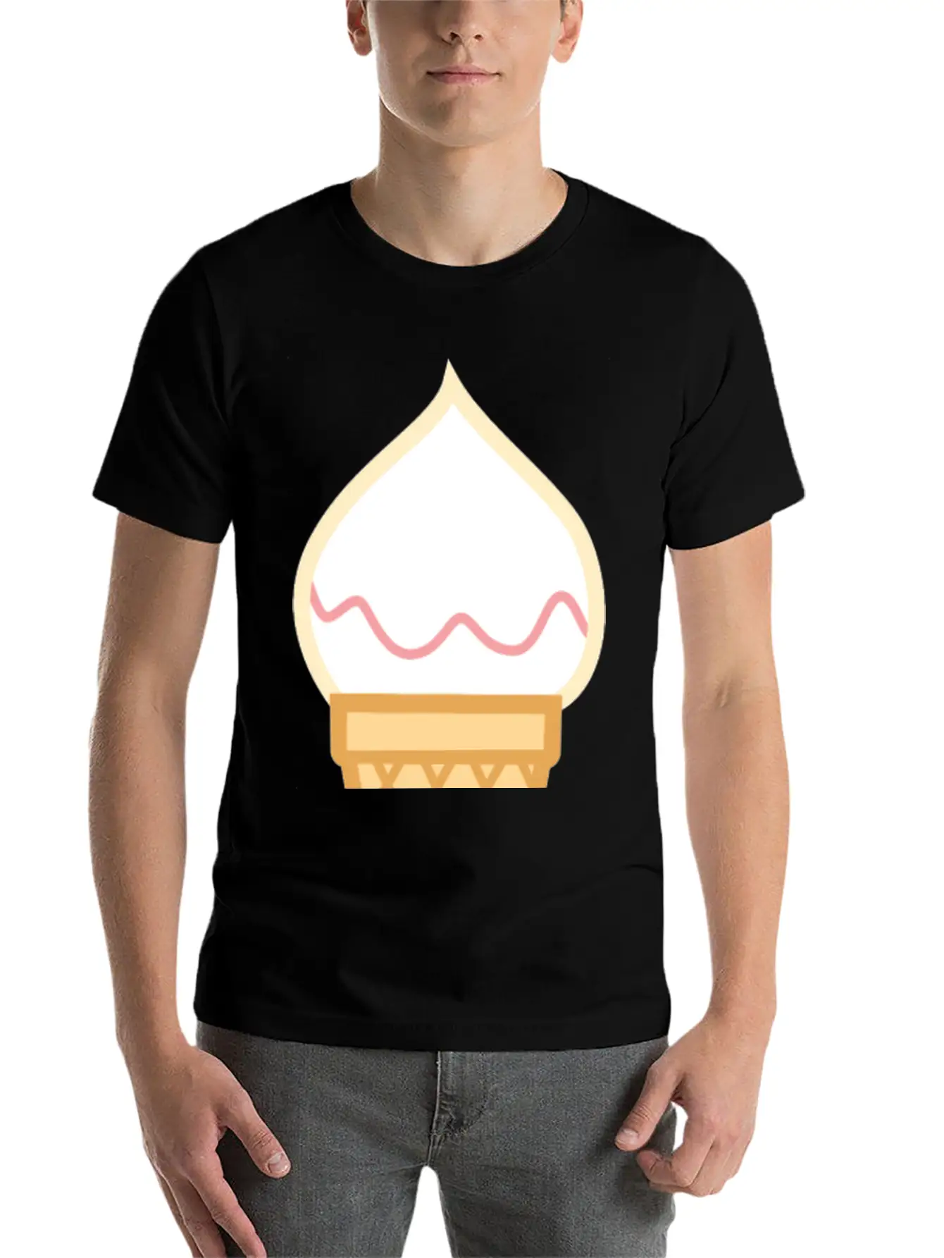 Ice Cream Unisex Casual T-Shirt – Clean Design For Daily Comfort