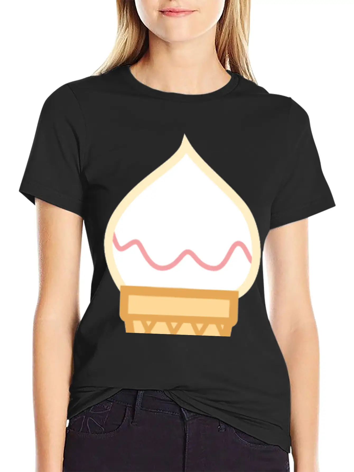 Ice Cream Unisex Casual T-Shirt – Clean Design For Daily Comfort