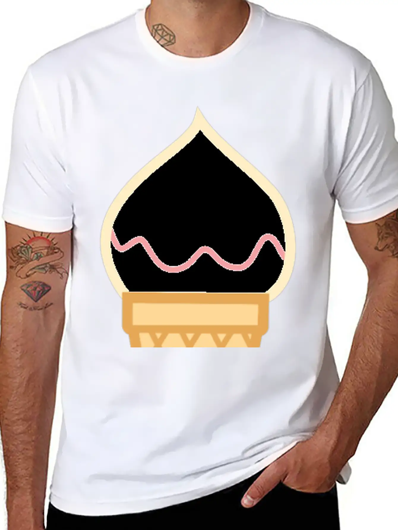 Ice Cream Unisex Casual T-Shirt – Clean Design For Daily Comfort