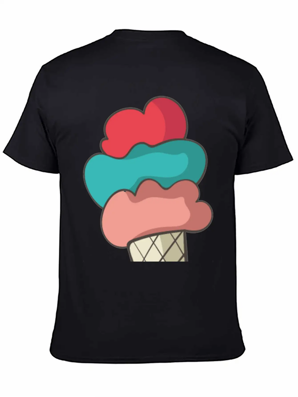 Ice Cream Unisex Short Sleeve Soft Cotton T-Shirt – Casual Everyday Wear