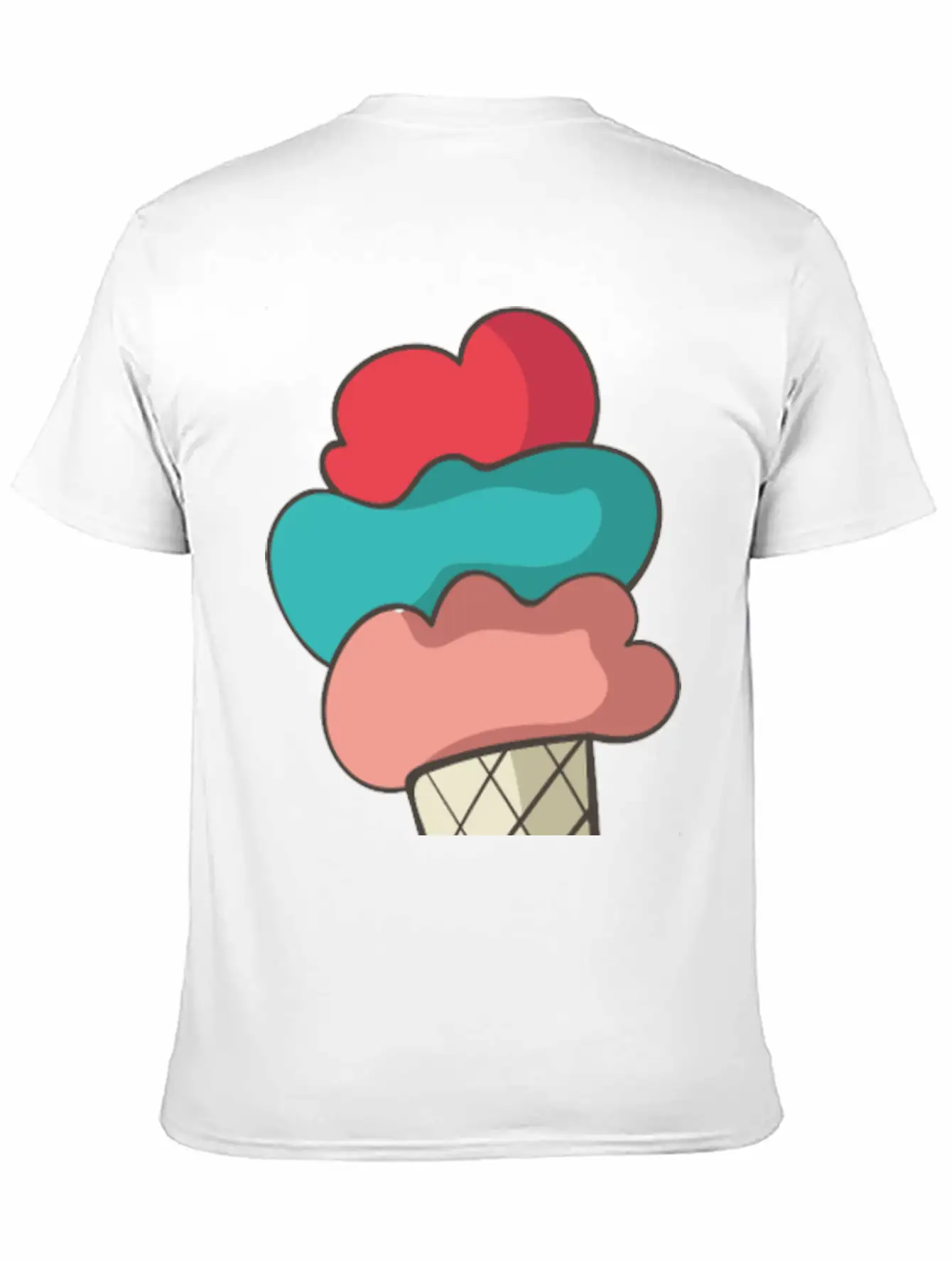 Ice Cream Unisex Short Sleeve Soft Cotton T-Shirt – Casual Everyday Wear