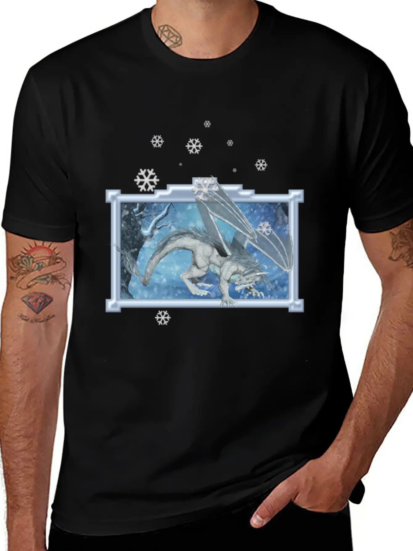 Ice Dragon Unisex Casual T-Shirt – Clean Design For Daily Comfort