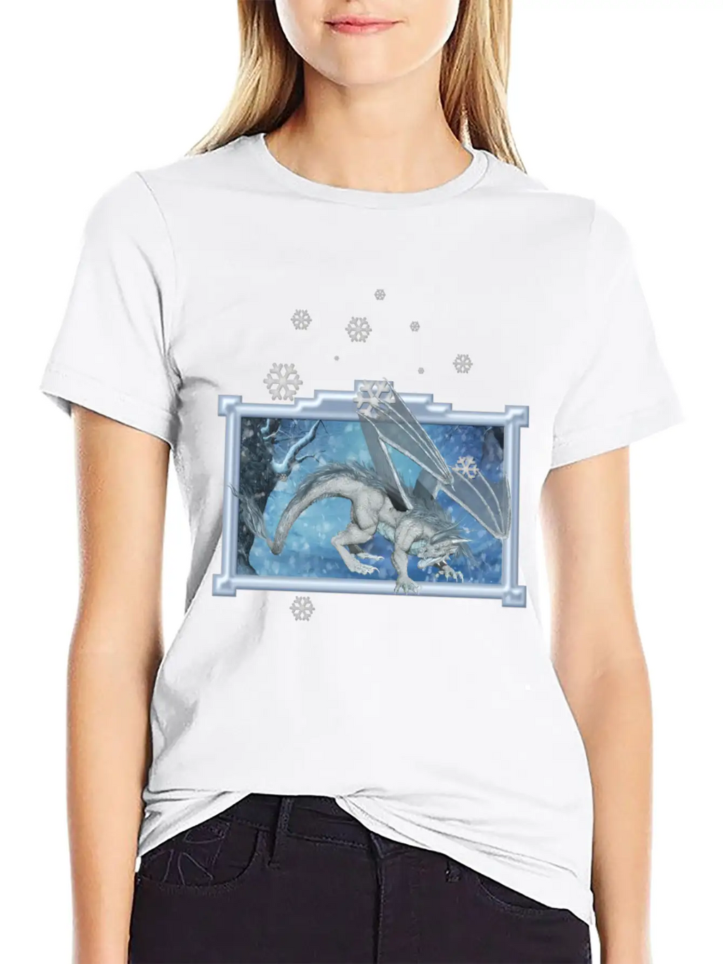 Ice Dragon Unisex Casual T-Shirt – Clean Design For Daily Comfort