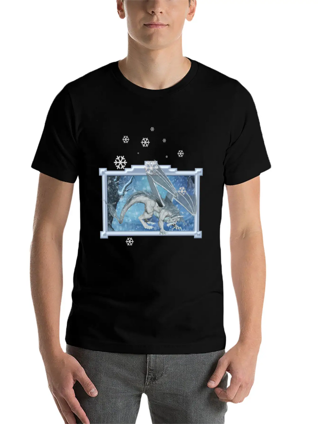 Ice Dragon Unisex Casual T-Shirt – Clean Design For Daily Comfort